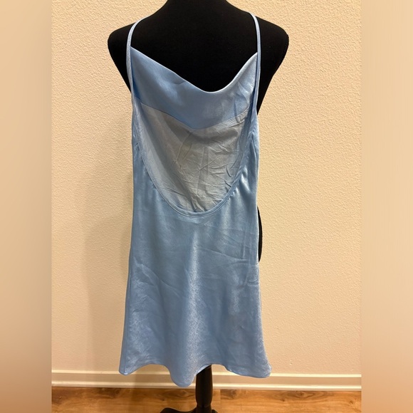 Peppermayo Cowl Neck Halter Mini Dress - Size 0 - Picture 2 of 4